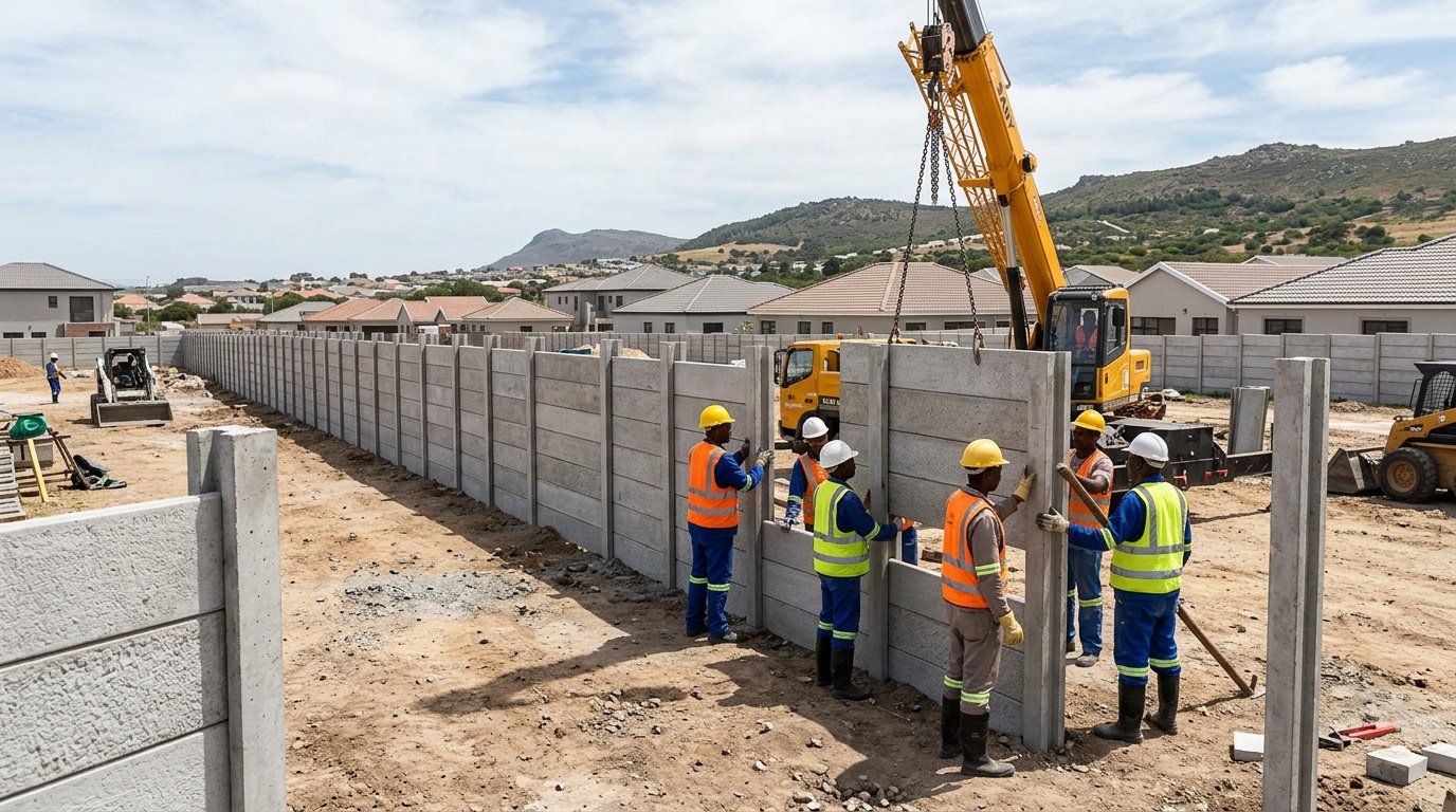 Boundary Walls & Precast installation in Devonvale, Cape Town